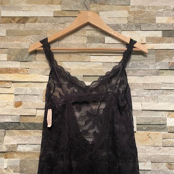 Victoria's Secret S Lace Chemise | Black Floral Mesh Lingerie NWT Slip Camisole - Picture 8 of 8
